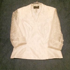 Alex Evenings White blouse